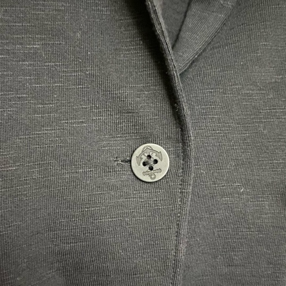 J. Crew XS Black Blazer Style Cotton Jacket Cardigan - Picture 8 of 10